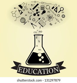 abstract concept of education. vector. eps10