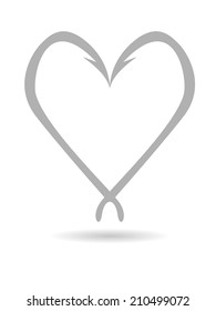 Download Fishing Hook Heart Images Stock Photos Vectors Shutterstock