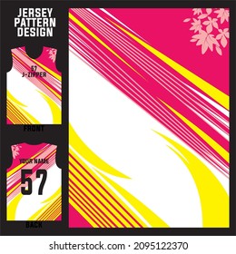 abstract concept front and back  pattern jersey template for sports uniform printing or sublimation football, volleyball, basketball, e-sports, cycling, and fishing