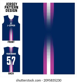 abstract concept front and back  pattern jersey template for sports uniform printing or sublimation football, volleyball, basketball, e-sports, cycling, and fishing