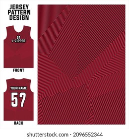 abstract concept front and back  pattern jersey template for sports uniform printing or sublimation football, volleyball, basketball, e-sports, cycling, and fishing