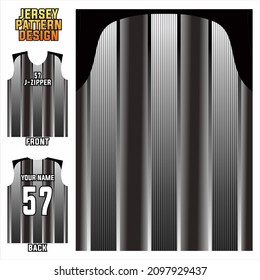 abstract concept front and back pattern jersey template for sports uniform printing or sublimation football, volleyball, basketball, e-sports, cycling, and fishing