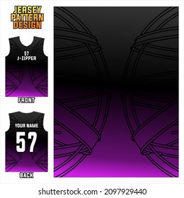 abstract concept front and back pattern jersey template for sports uniform printing or sublimation football, volleyball, basketball, e-sports, cycling, and fishing