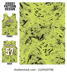 abstract concept front and back pattern jersey template for sports uniform printing or sublimation football, volleyball, basketball, e-sports, cycling, and fishing