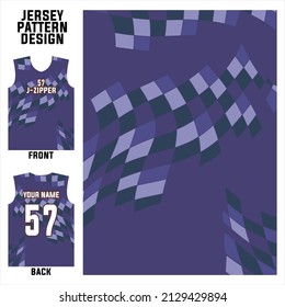 abstract concept front and back pattern jersey template for sports uniform printing or sublimation football, volleyball, basketball, e-sports, cycling, and fishing