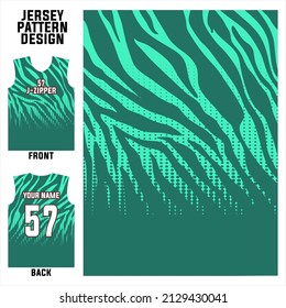abstract concept front and back pattern jersey template for sports uniform printing or sublimation football, volleyball, basketball, e-sports, cycling, and fishing