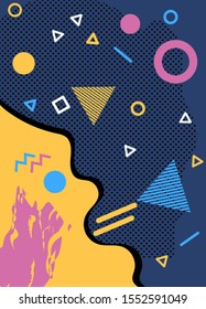 Abstract concept graphic playground banner in vector