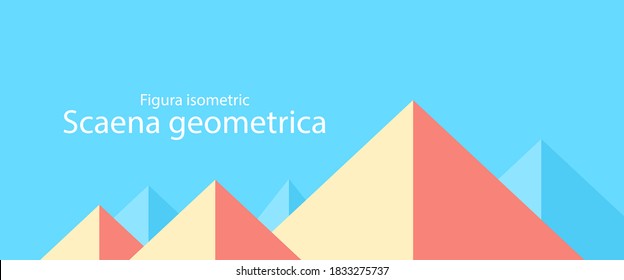 Abstract concept of the Great pyramid of Giza.