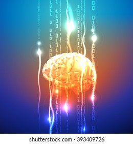 Abstract concept of human brain activity
