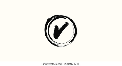 
Abstract concept logo wordmark, splattered alphabet letters and brush in a neat circle