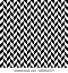 Abstract concept monochrome geometric pattern. Black and white minimal background. Creative illustration template. Seamless stylish texture.