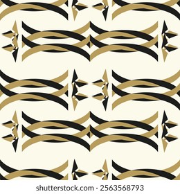 Abstract concept monochrome geometric pattern. Black and white minimal background. Creative illustration template. Seamless stylish texture. For wallpaper, surface, web design, textile, decor.