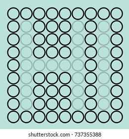 Abstract concept of saying hello using circles. Vector illustration.