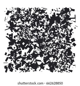 abstract concept scatter chaotic pattern for poster, web and print design. digital vector illustration for background