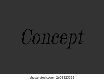 Abstract Concept Text Effect Design Black Background