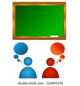 Abstract concept of training of audience with various elements