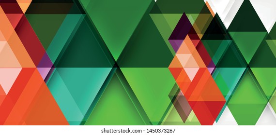 Resumen del concepto de elemento gráfico triangular. Antecedentes tecnológicos. Cartel, plantilla de afiches. Diseño futurista de fondo vectorial de arte.