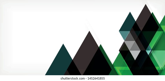 Abstract concept triangle graphic element. Technology background. Banner, poster template. Art vector background futuristic design.