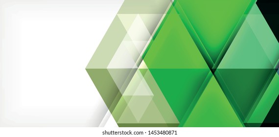 Abstract concept triangle graphic element. Technology background. Banner, poster template. Art vector background futuristic design.