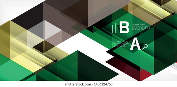 Abstract concept triangle graphic element. Technology background. Banner, poster template. Art vector background futuristic design.