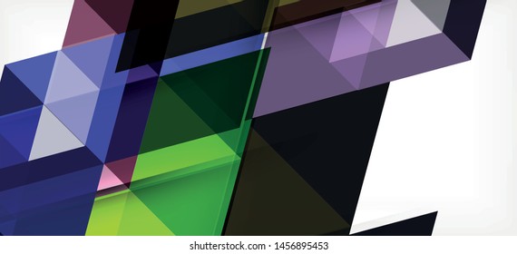 Abstract concept triangle graphic element. Technology background. Banner, poster template. Art vector background futuristic design.