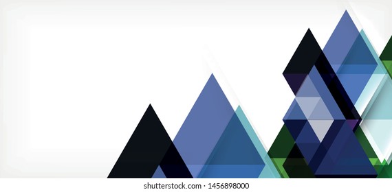 Abstract concept triangle graphic element. Technology background. Banner, poster template. Art vector background futuristic design.