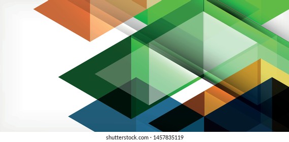 Resumen del concepto de elemento gráfico triangular. Antecedentes tecnológicos. Cartel, plantilla de afiches. Diseño futurista de fondo vectorial de arte.