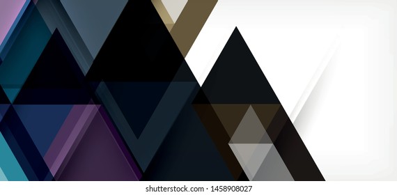 Abstract concept triangle graphic element. Technology background. Banner, poster template. Art vector background futuristic design.