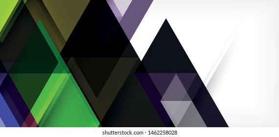 Abstract concept triangle graphic element. Technology background. Banner, poster template. Art vector background futuristic design.