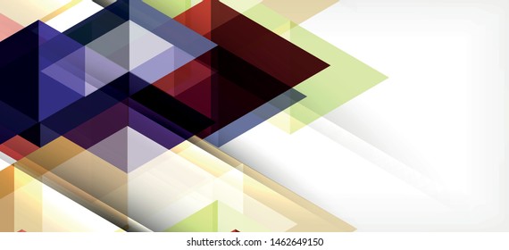 Abstract concept triangle graphic element. Technology background. Banner, poster template. Art vector background futuristic design.