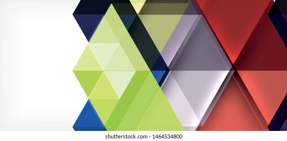 Abstract concept triangle graphic element. Technology background. Banner, poster template. Art vector background futuristic design.
