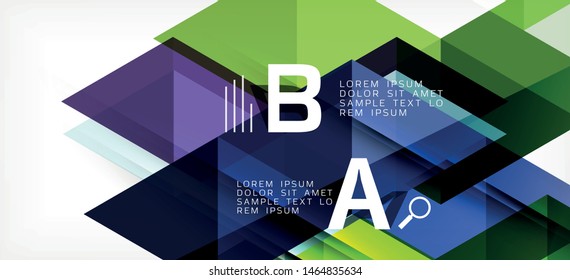 Abstract concept triangle graphic element. Technology background. Banner, poster template. Art vector background futuristic design.