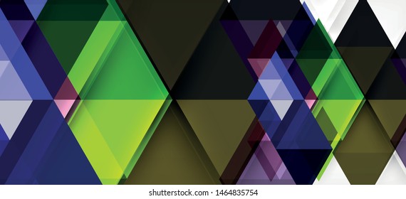 Abstract concept triangle graphic element. Technology background. Banner, poster template. Art vector background futuristic design.