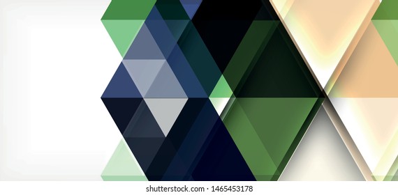 Abstract concept triangle graphic element. Technology background. Banner, poster template. Art vector background futuristic design.