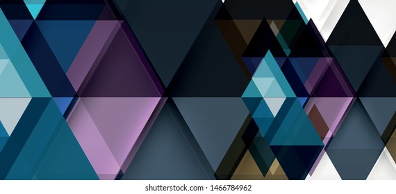 Abstract concept triangle graphic element. Technology background. Banner, poster template. Art vector background futuristic design.