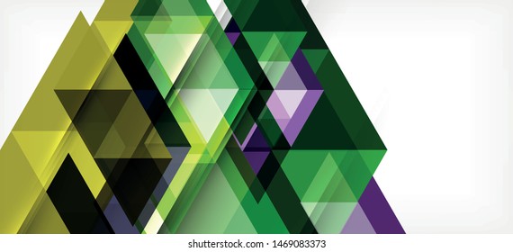 Abstract concept triangle graphic element. Technology background. Banner, poster template. Art vector background futuristic design.
