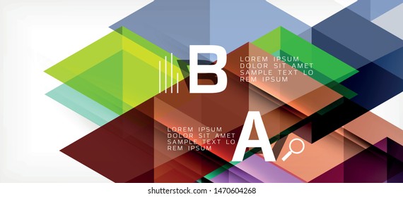 Abstract concept triangle graphic element. Technology background. Banner, poster template. Art vector background futuristic design.
