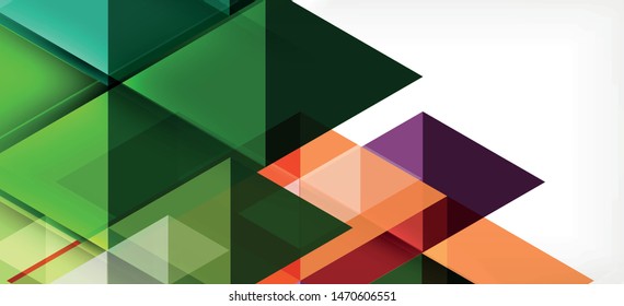 Abstract concept triangle graphic element. Technology background. Banner, poster template. Art vector background futuristic design.