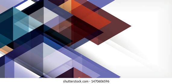 Abstract concept triangle graphic element. Technology background. Banner, poster template. Art vector background futuristic design.