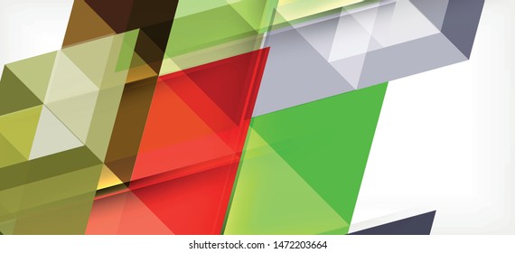 Abstract concept triangle graphic element. Technology background. Banner, poster template. Art vector background futuristic design.