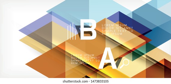 Abstract concept triangle graphic element. Technology background. Banner, poster template. Art vector background futuristic design.