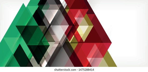 Abstract concept triangle graphic element. Technology background. Banner, poster template. Art vector background futuristic design.
