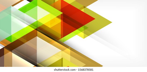 Abstract concept triangle graphic element. Technology background. Banner, poster template. Art vector background futuristic design.