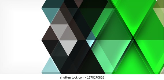 Abstract concept triangle graphic element. Technology background. Banner, poster template. Art vector background futuristic design.
