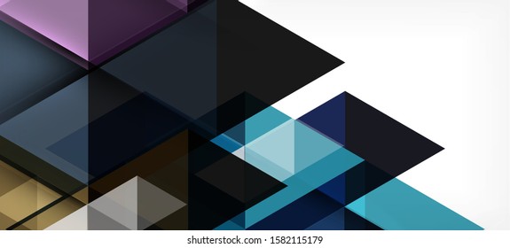 Abstract concept triangle graphic element. Technology background. Banner, poster template. Art vector background futuristic design.