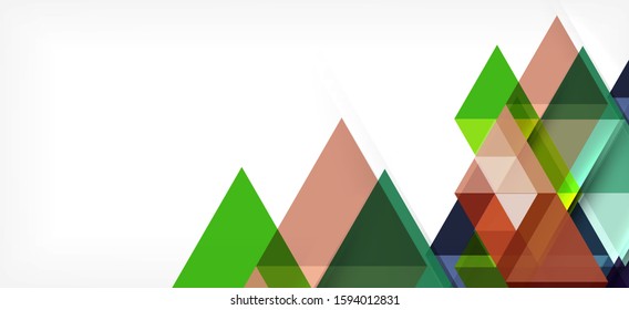 Resumen del concepto de elemento gráfico triangular. Antecedentes tecnológicos. Cartel, plantilla de afiches. Diseño futurista de fondo vectorial de arte.
