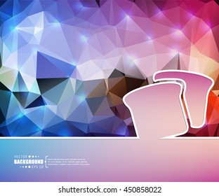 Abstract concept vector background. For illustration template design, creative business infographic, page, web, brochure, banner, presentation, booklet, document.