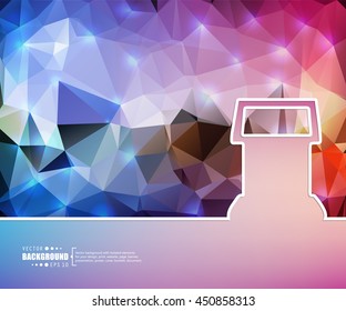 Abstract concept vector background. For illustration template design, creative business infographic, page, web, brochure, banner, presentation, booklet, document.