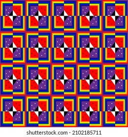 Abstract concept vector colorful geometric pattern. Illustration creative template. Seamless stylish texture. For wallpaper, surface, web design, textile, etc