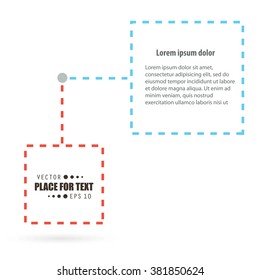 Abstract concept vector empty speech square quote text bubble. For web and mobile app isolated on background, illustration template design, creative presentation, business infographic social media.